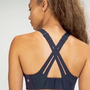 lululemon athletica Blue Cross-Back Strappy Sports Bra